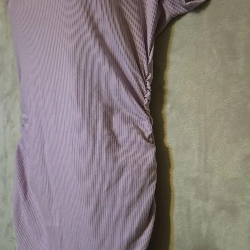 L*Space Lavender Ribbed Bodycon Midi Dress M, Soft‎ Knit, Feminine Fit, Casual